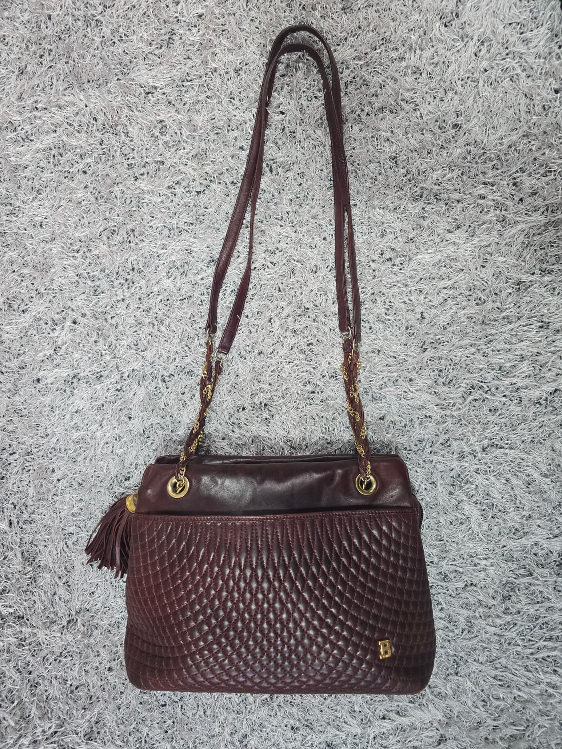 발리 레더 퀼팅 숄더백 상품이미지3