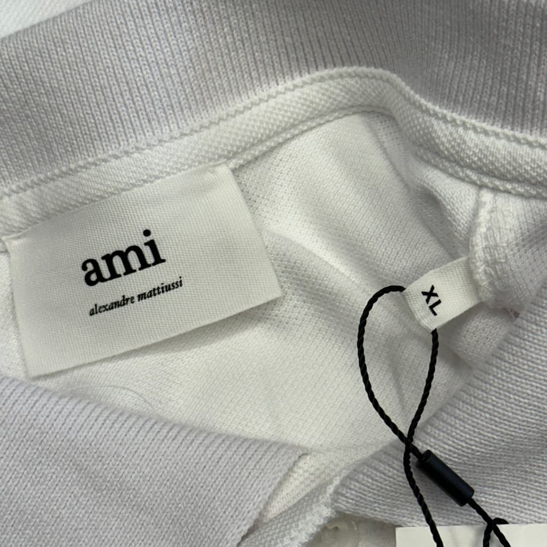 XL 아미 새상품 화이트 카라 반팔티 상품이미지4