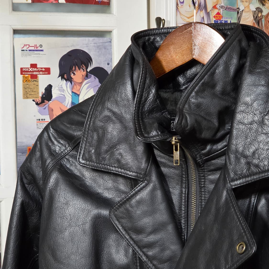 드럼다이드 소가죽 레이어드 봄버 자켓 상품이미지3