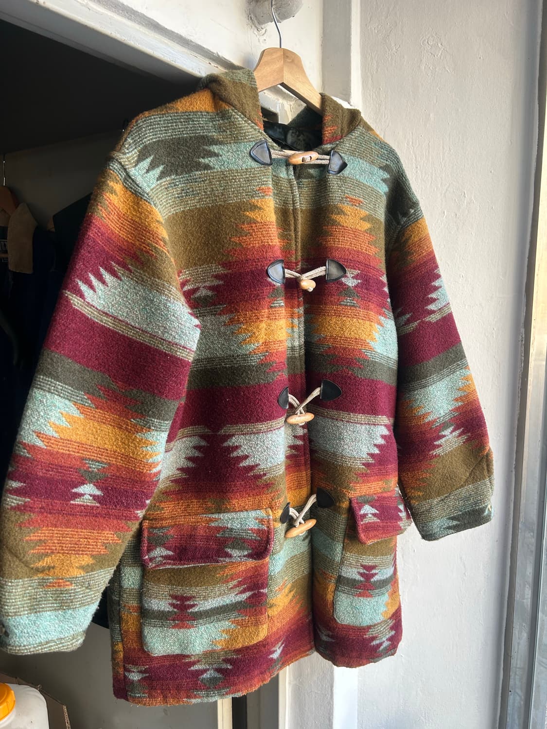 90‘s 울 나바호 더플코트 상품이미지1