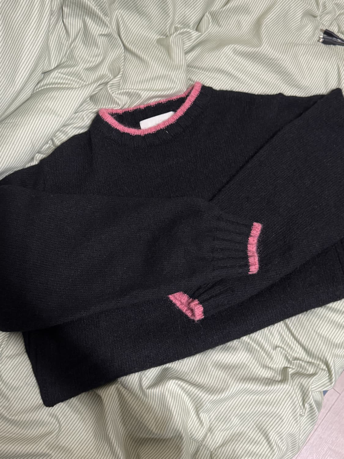 컬러 팁 모헤어 니트 상품이미지4