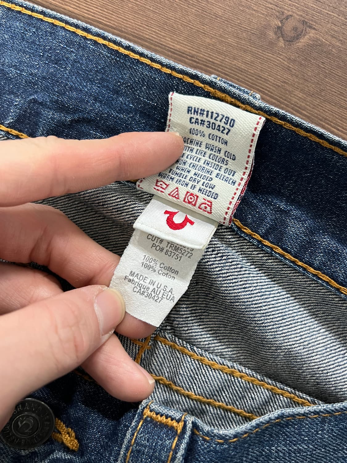 True Religion 트루릴리전 월드투어 와이드핏 부츠컷 데님 팬츠 상품이미지8