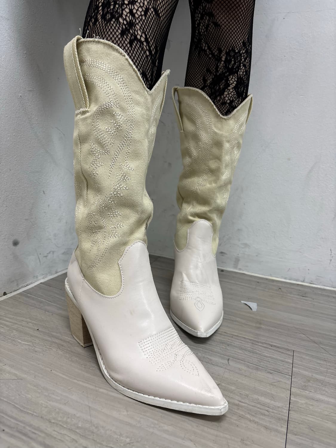 White&Ivory Western Long Boots 상품이미지2