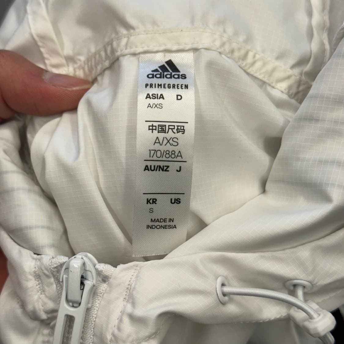 S 아디다스 첼시 화이트 바람막이 상품이미지4
