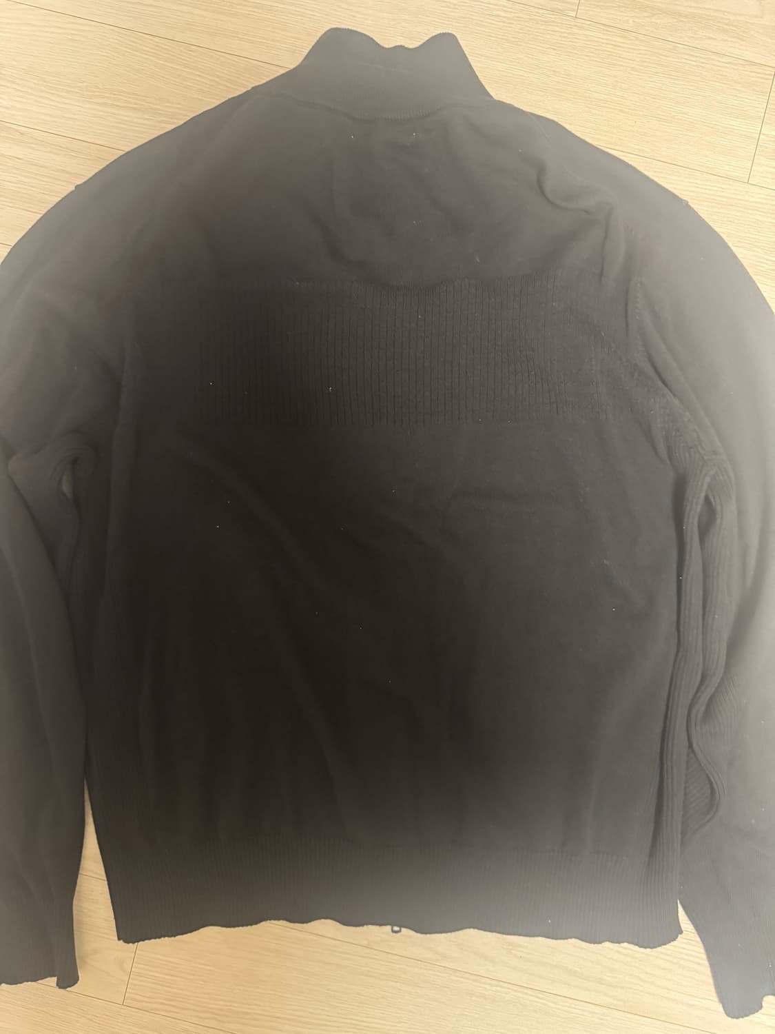 이티씨이 COTTON KNIT ZIP UP (BLACK) XL 상품이미지3