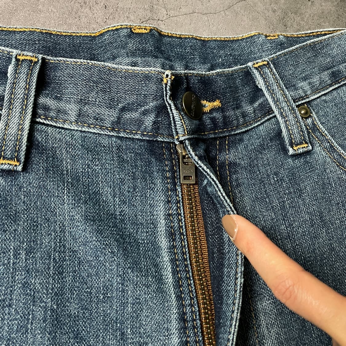 CARHARTT 칼하트 빈티지 릴렉스드핏 데님 워크 팬츠 A00876 상품이미지3