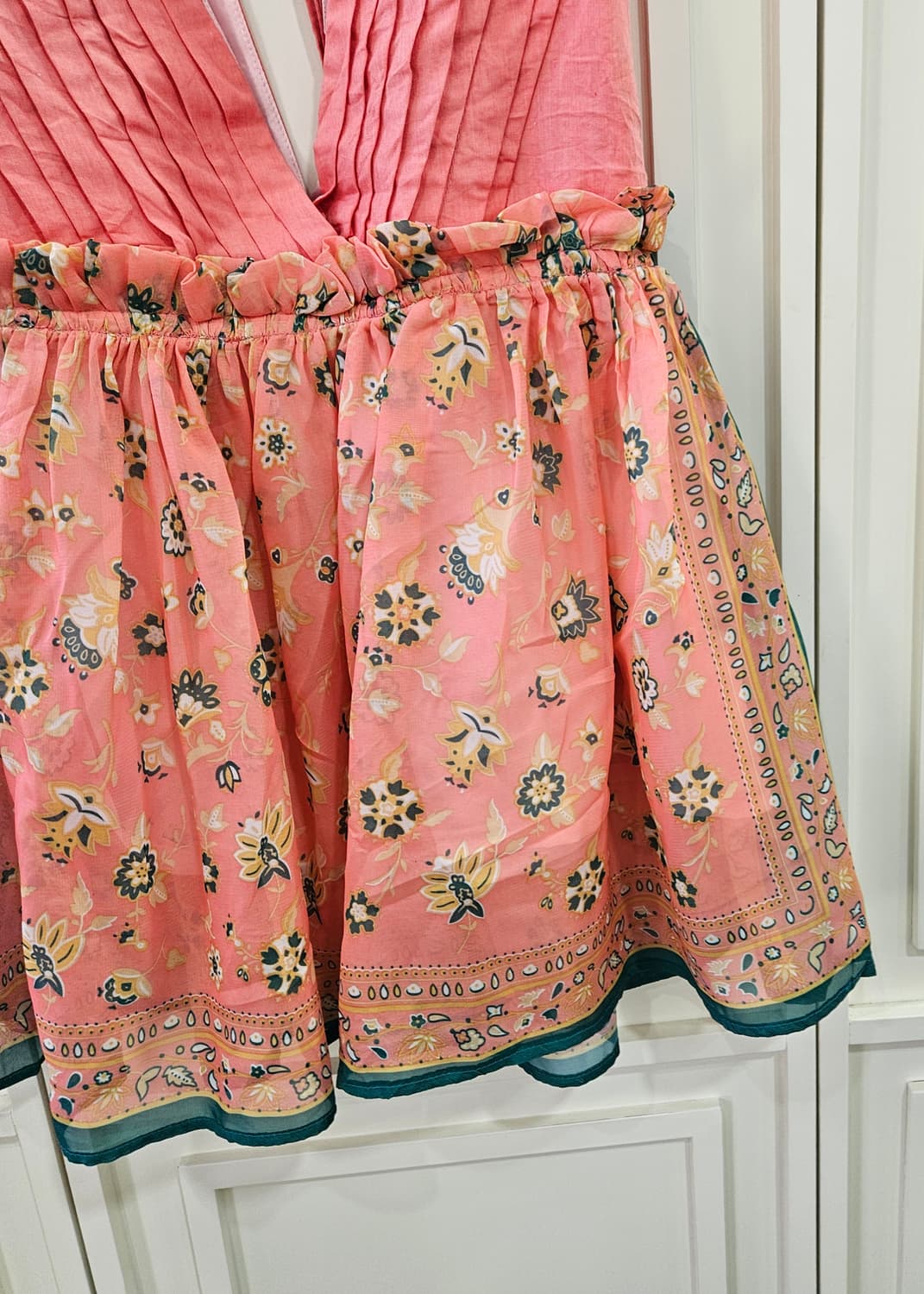 플라워 패턴 미니 원피스 상품이미지3