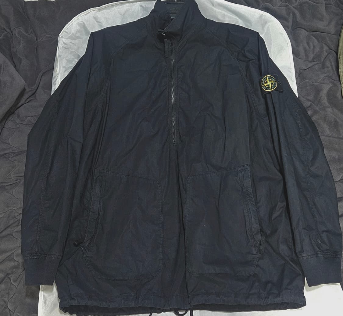 L 스톤아일랜드 오버셔츠 아노락 블랙 상품이미지1