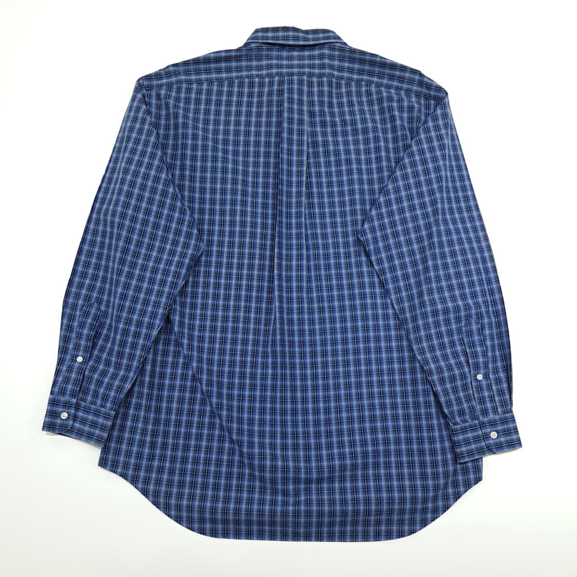 CN914 L 폴로 랄프로렌 블루 스몰타탄체크 긴팔 셔츠 남방 상품이미지7