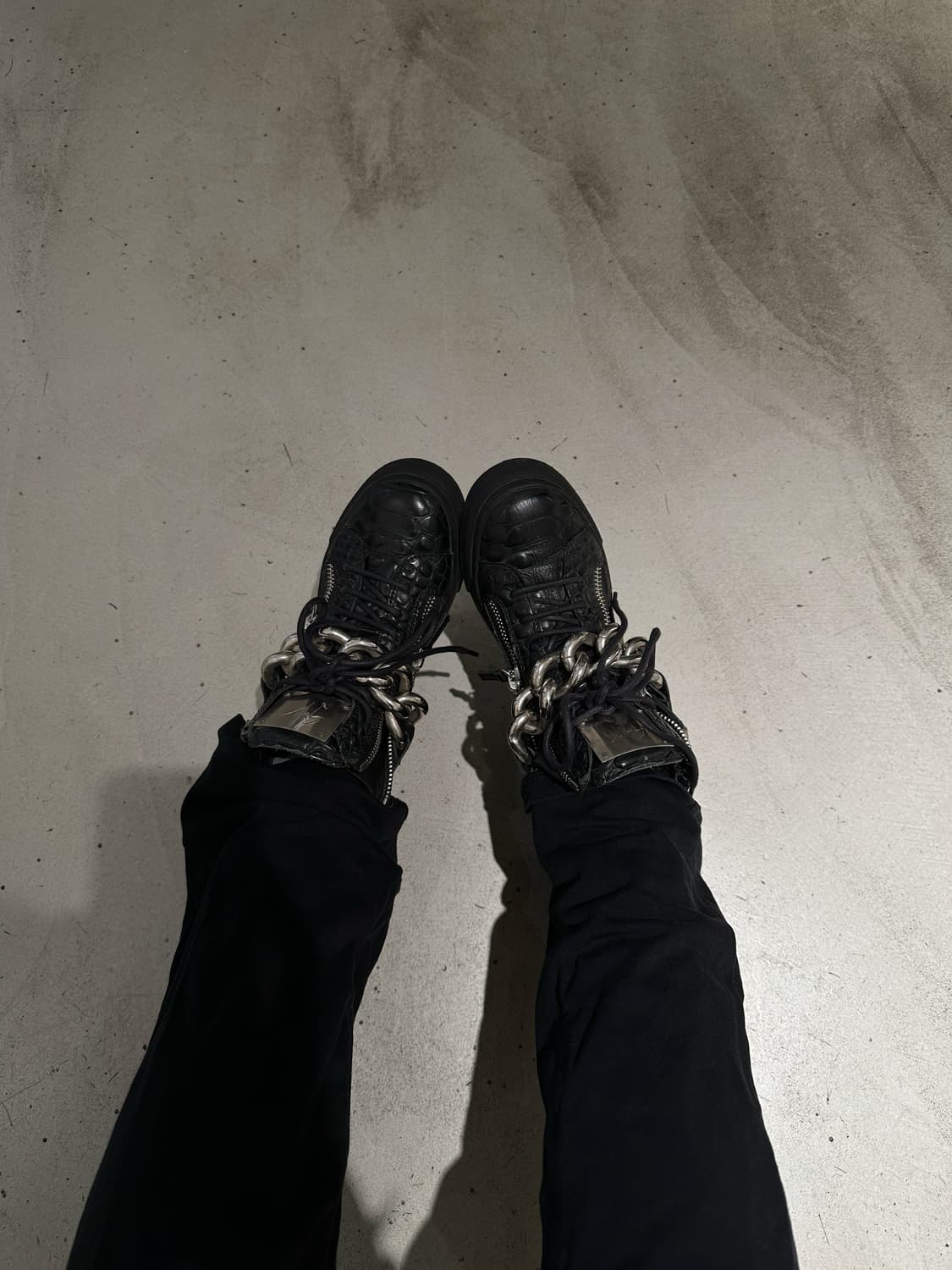 쥬세페 쟈노티 레더 체인 하이탑 상품이미지2