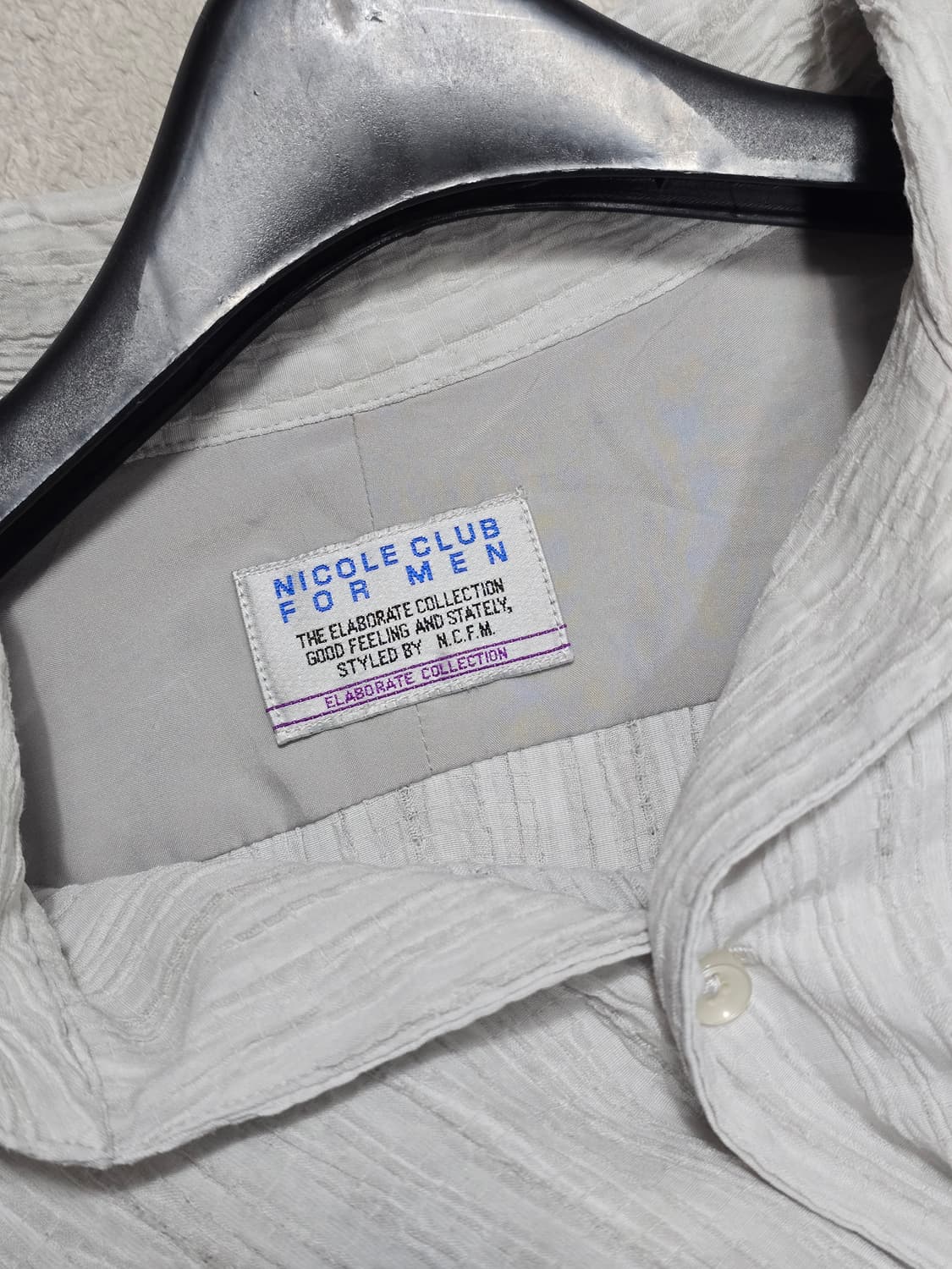 nicole club for men 니콜클럽포맨 주름 긴팔 셔츠 상품이미지6