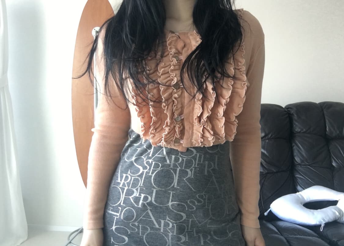 ruffle crop knit cardigan 상품이미지8