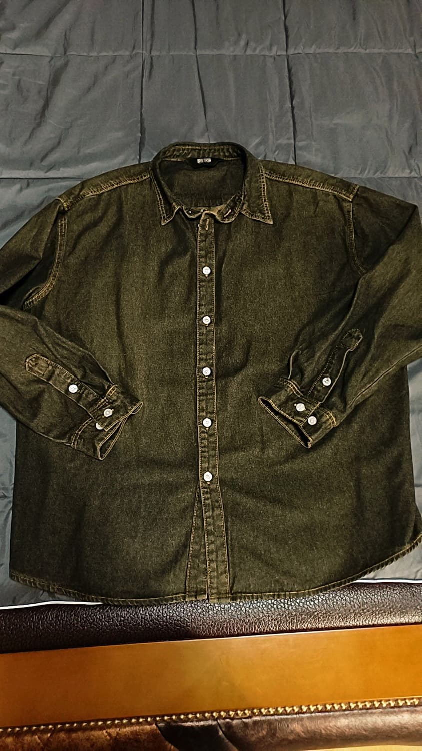 트릴리온 오버핏데님남방 L 가슴70 기장77 상품이미지1