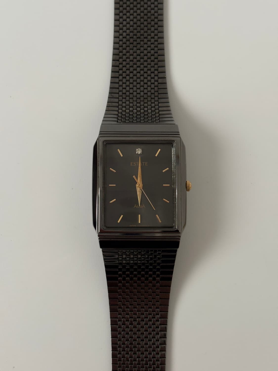 ALBA - 1990s Estate black Square Quartz 상품이미지3