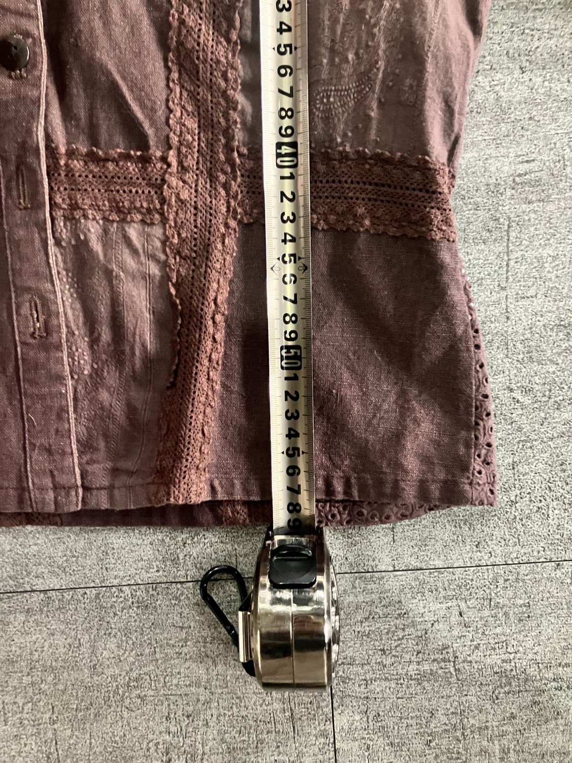 일본빈티지 하구미모리걸 달천깔페어리 레이스자켓 초코브라운 상품이미지3