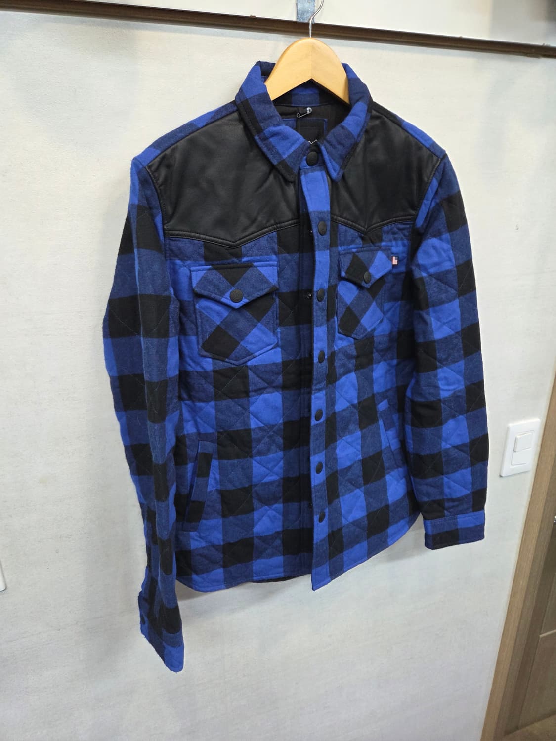 펜필드 버팔로 레드 패치워크 누빔 체크 셔츠자켓 m 상품이미지6