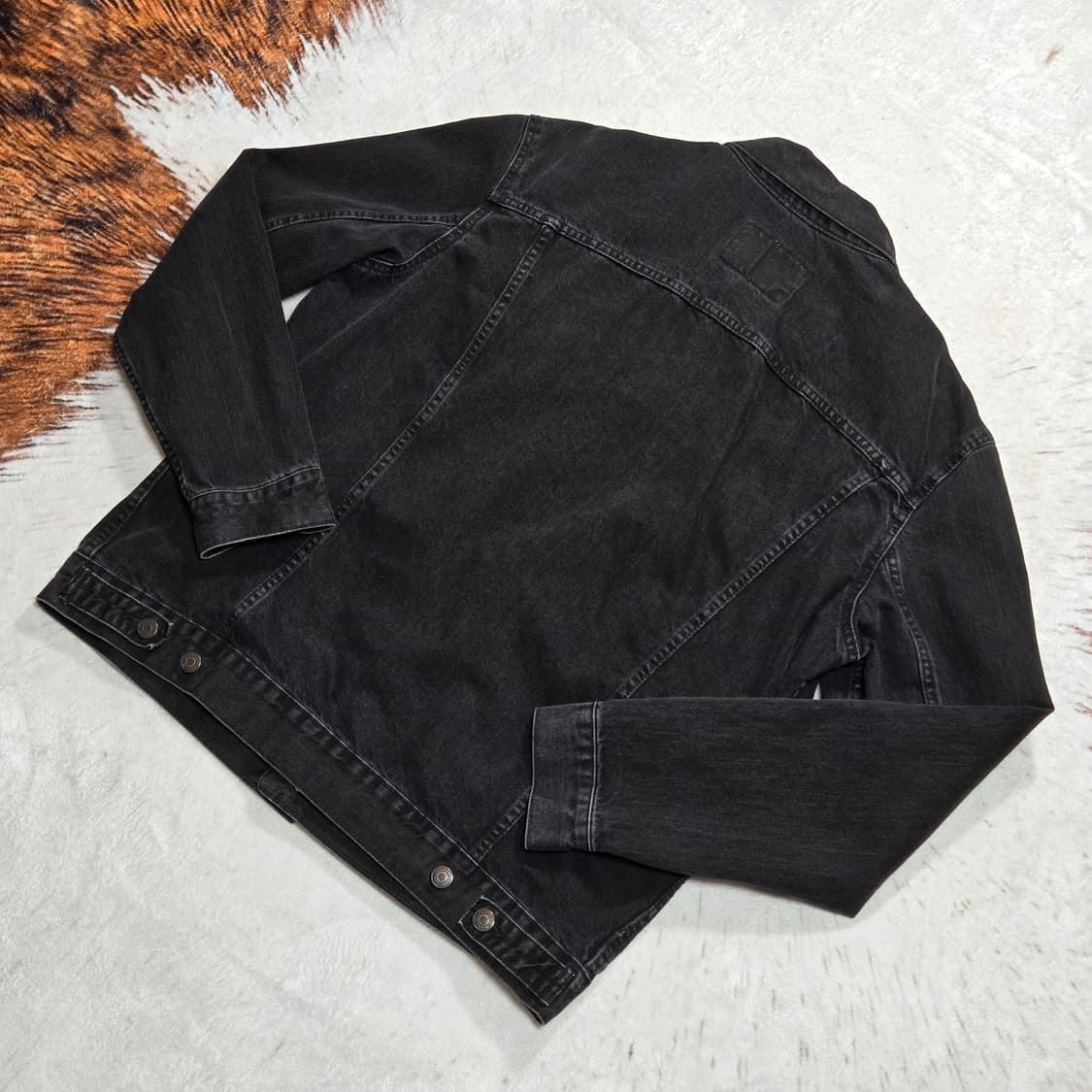 자라 블랙 코튼 트러거 자켓 상품이미지4