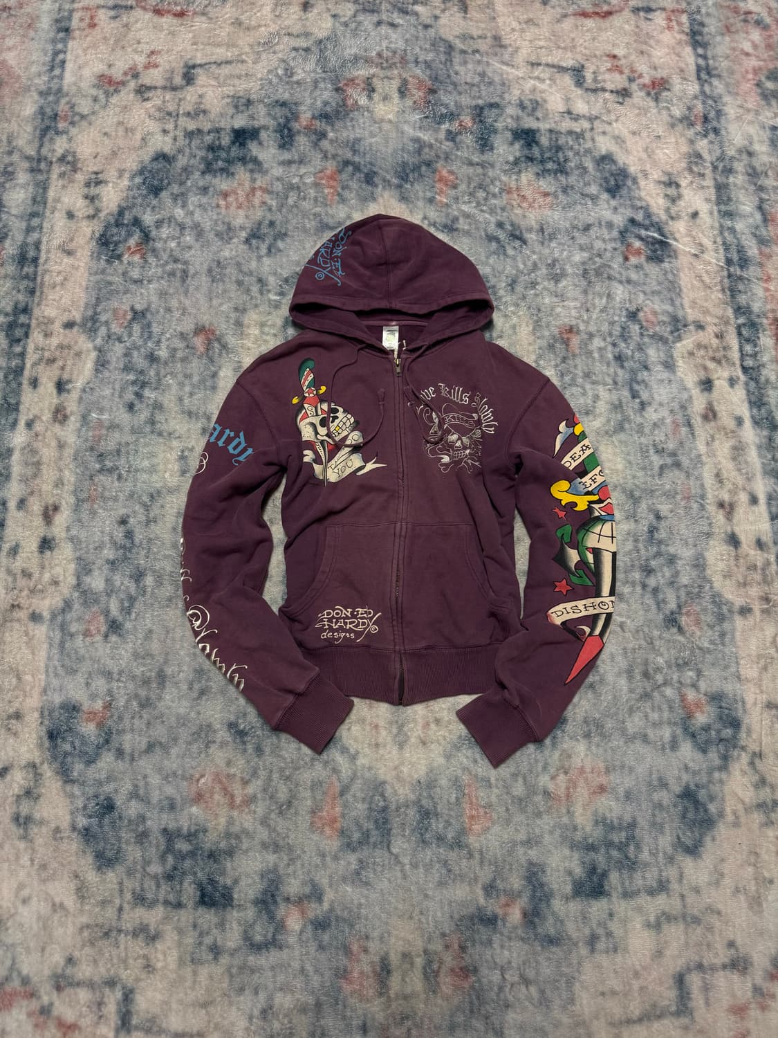 Ed hardy 00s embroid tatto hoodie 상품이미지2