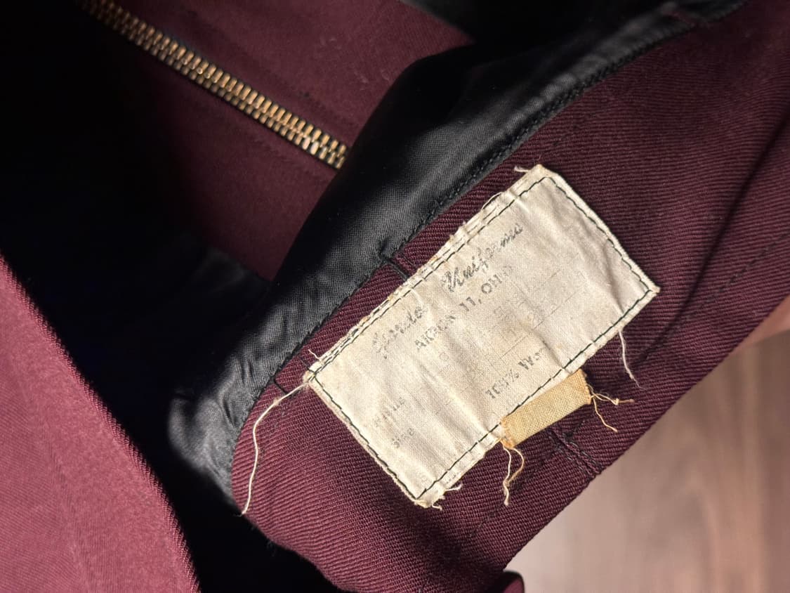 빈티지 고든 유니폼 워크 자켓 버건디 상품이미지3