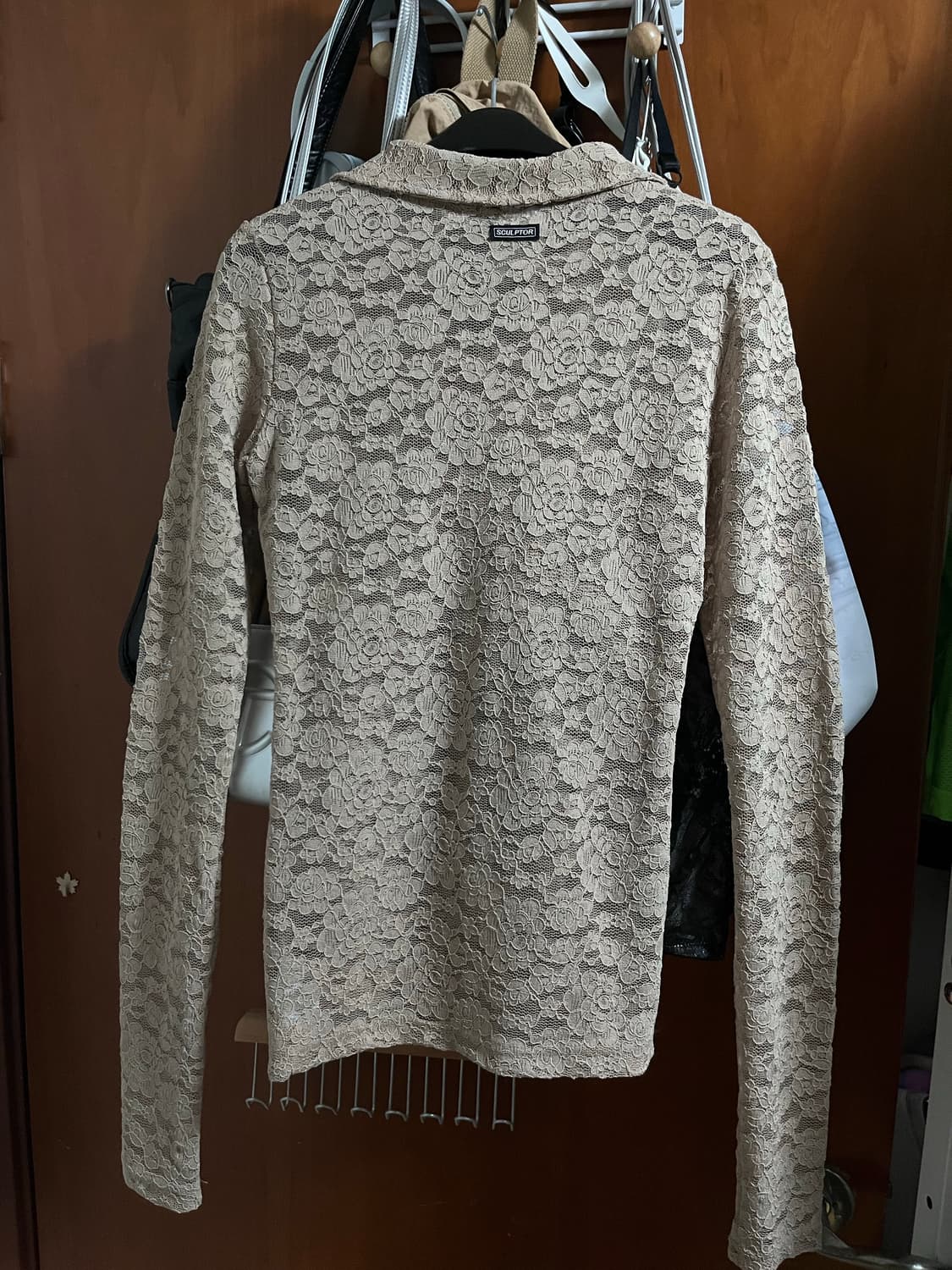 로즈 레이스 집업 셔츠 상품이미지2
