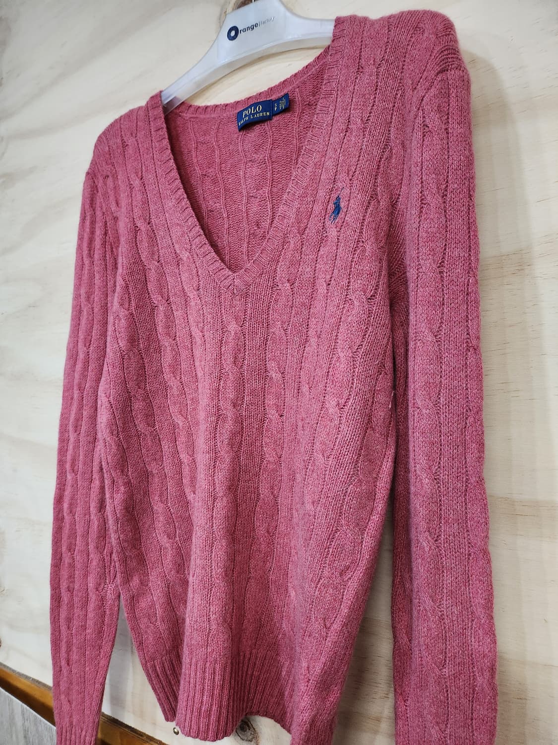 840) 폴로 랄프로렌 POLO 케이블 브이넥 캐시미어블랜드 니트 상품이미지3