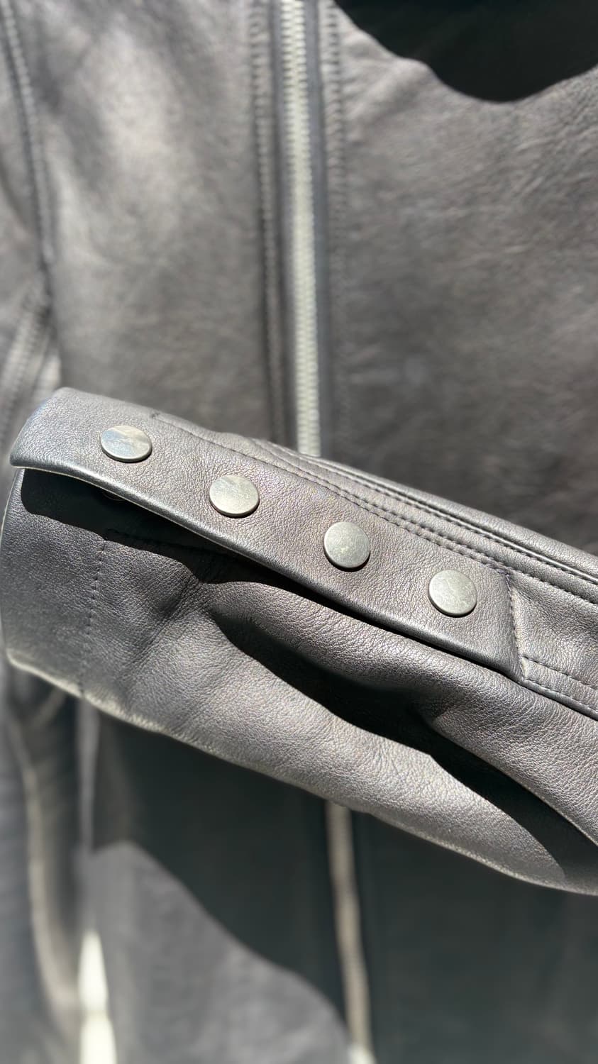 14FW 릭오웬스 몰리노 레더 자켓 (카우하이드) 46 사이즈 상품이미지4