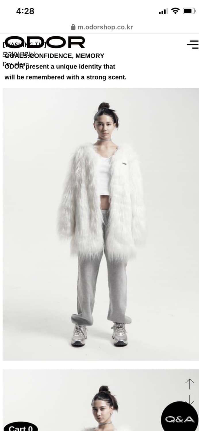 오도어 화이트 퍼자켓  상품이미지1