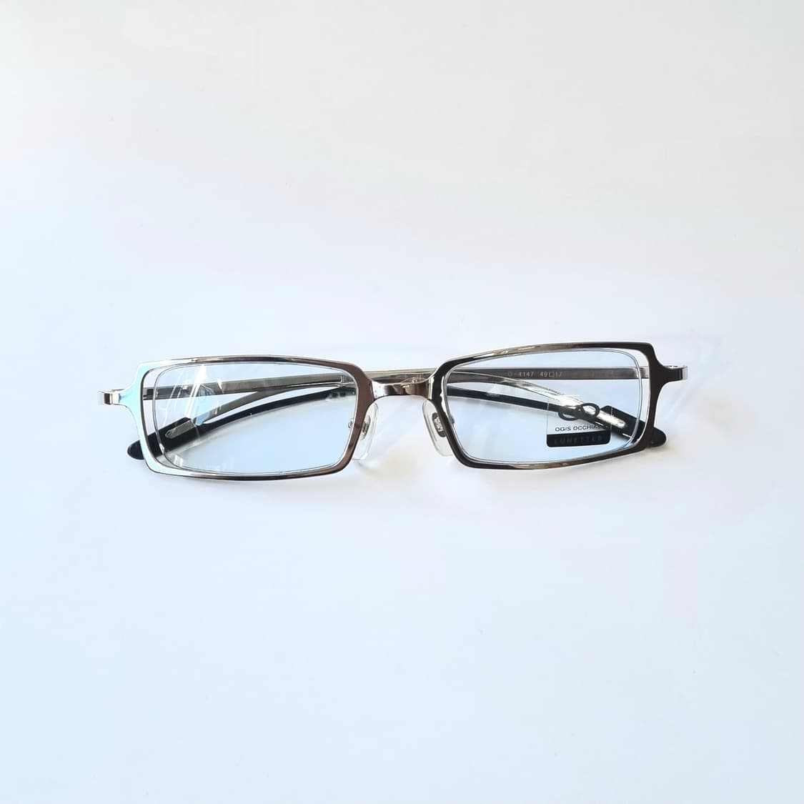 데드스탁 Y2K 무드 OGIS 실버 메탈 안경테  1431 상품이미지8