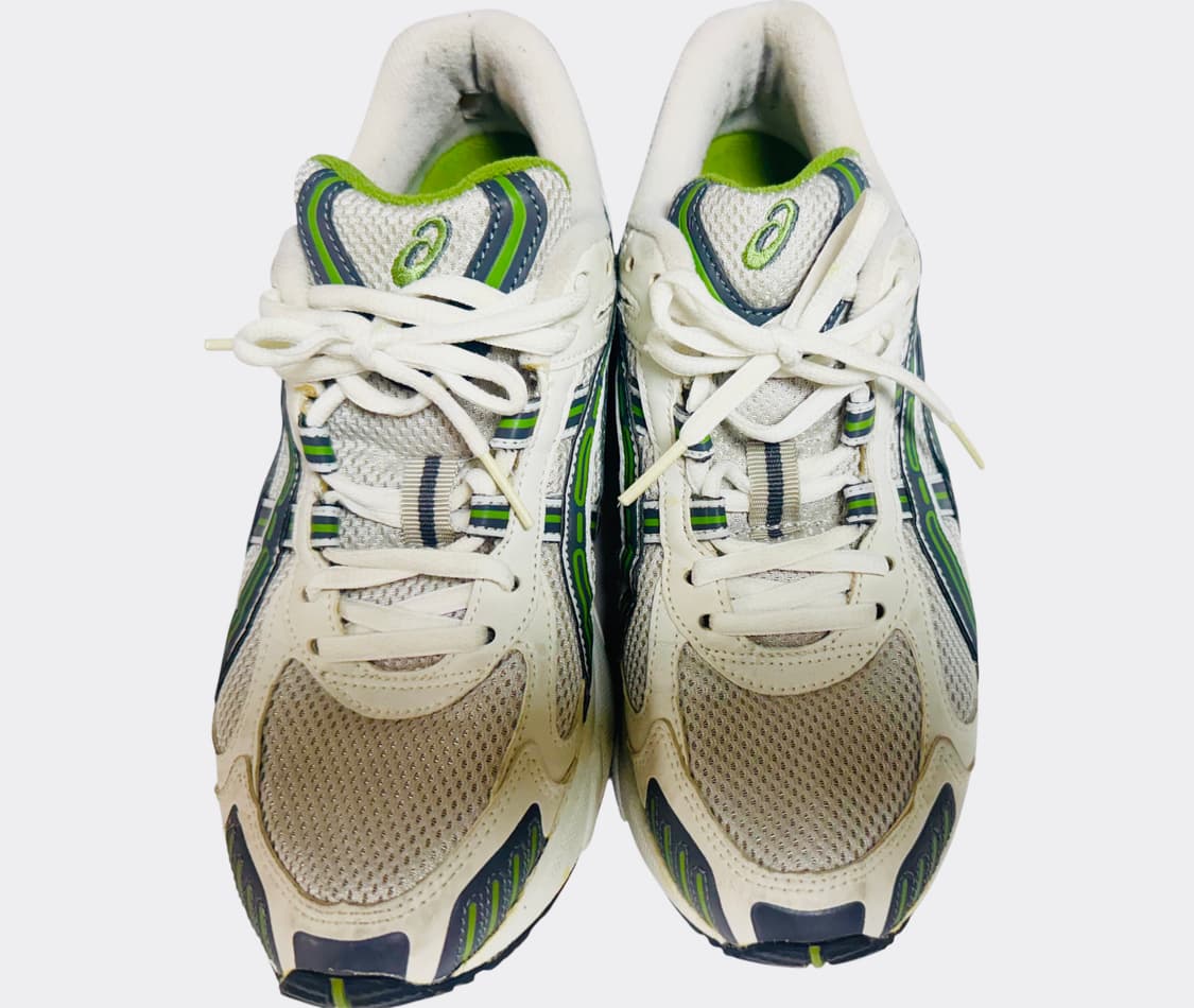  Asics White Green Sneakers 255 상품이미지4