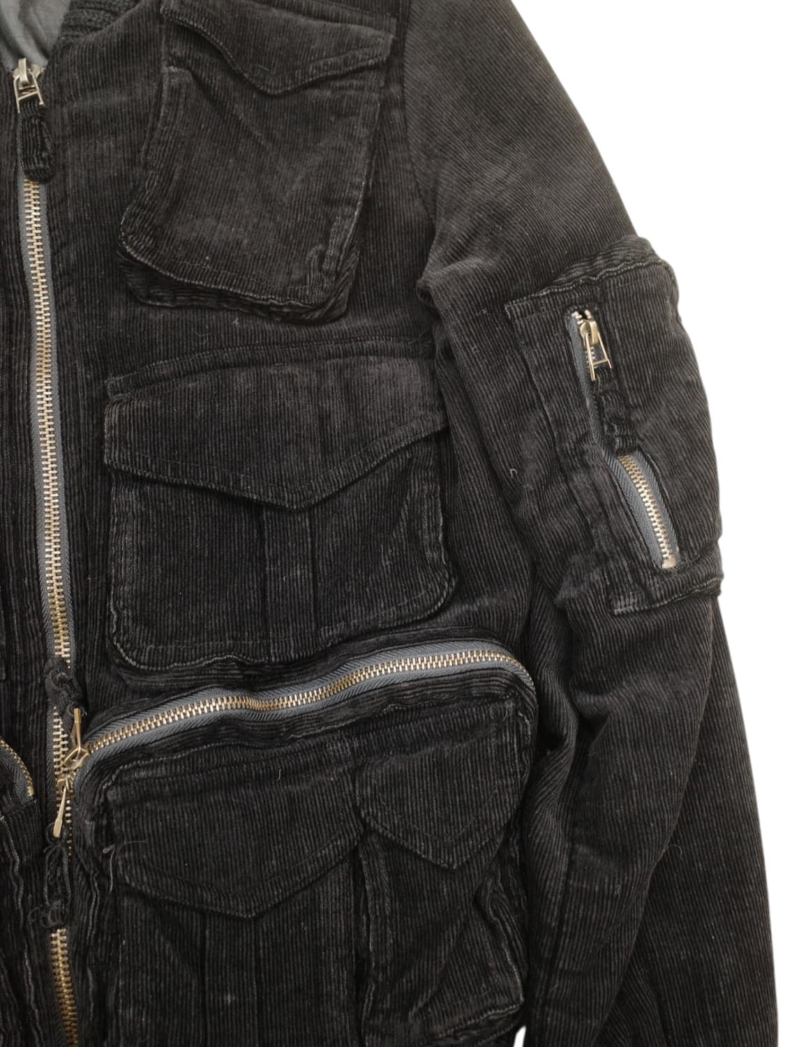 00‘s 알마니 익스체인지 코듀로이 블루종 상품이미지4