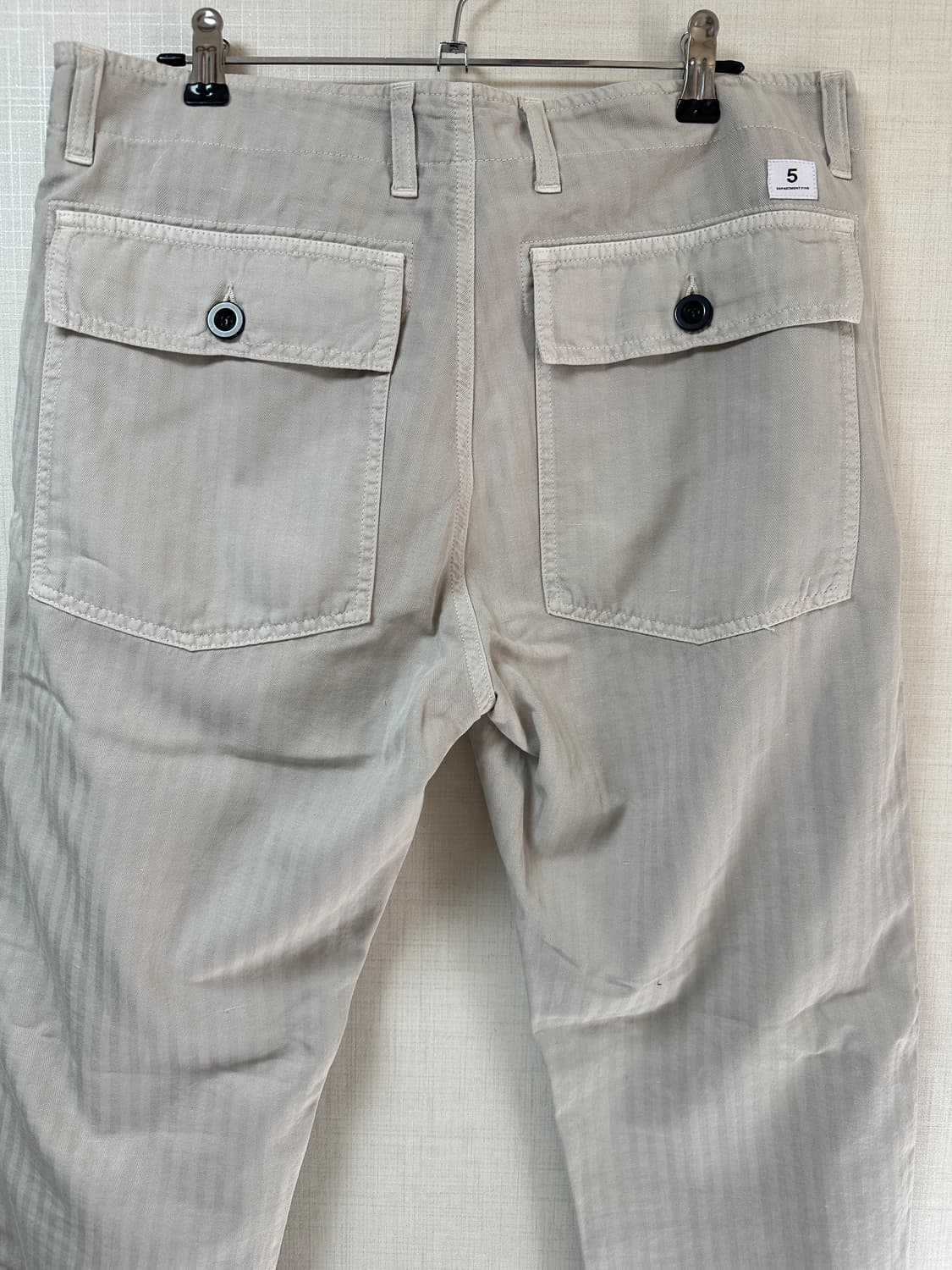 DEPARTMENT 5 / 슬림핏린넨퍼티그팬츠 / 32 / 새상품 상품이미지3