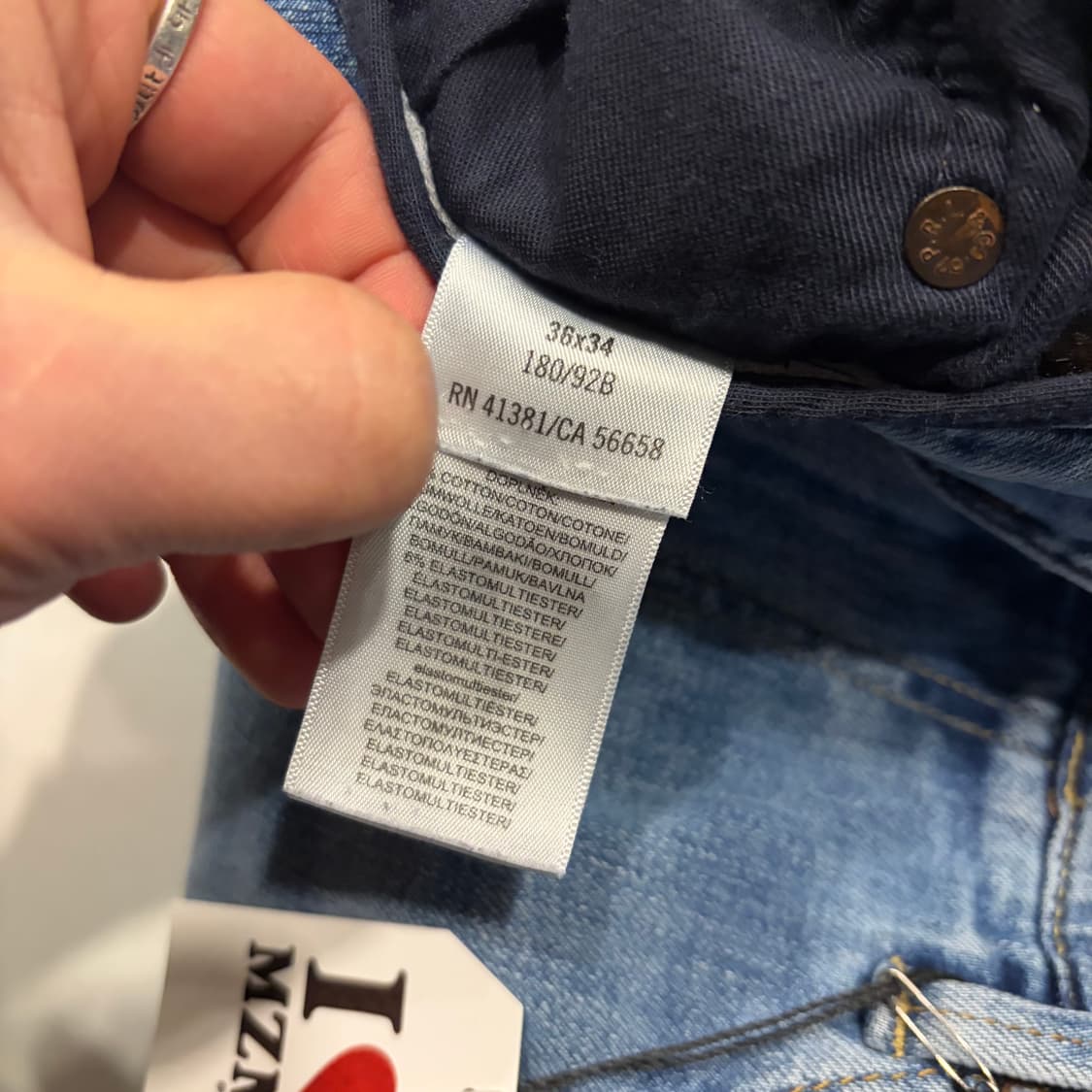 [36x34] 폴로 랄프로렌 청바지 블루 데님 팬츠 C593 상품이미지7