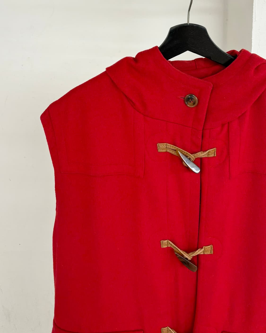 셀린느 레드 더블 코트 베스트 상품이미지3