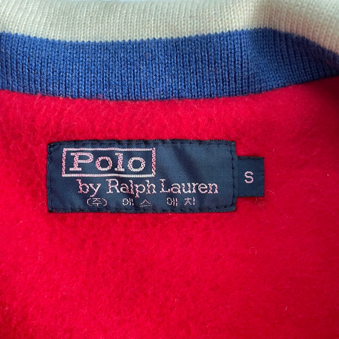 Polo  폴로 랄프로렌 80,s 자수 컬러블록 자켓 상품이미지4