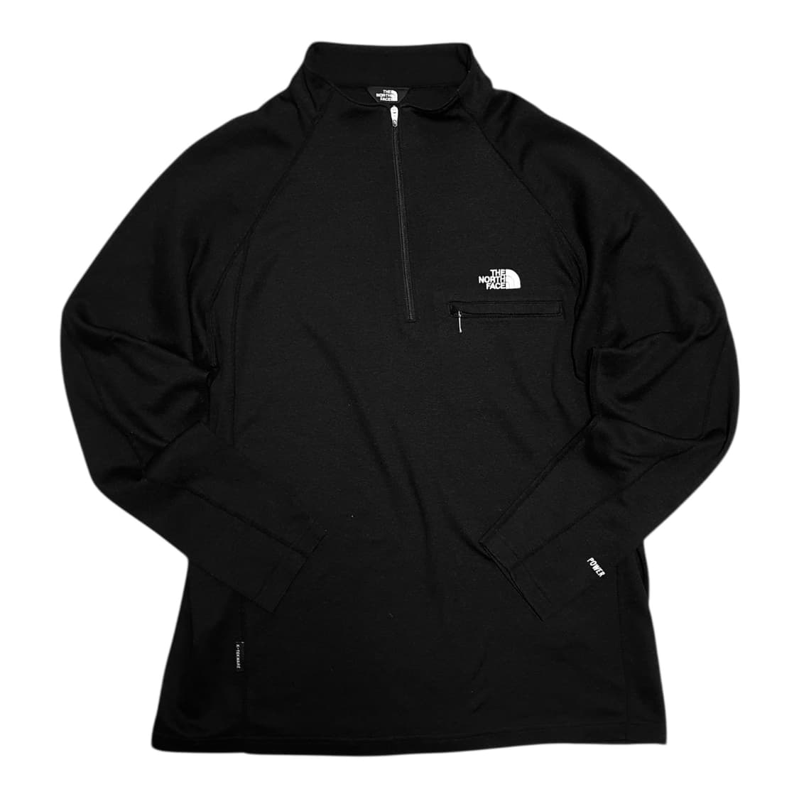 ✨ (바배) 노스페이스 블랙 반집업 롱슬리브 상품이미지1