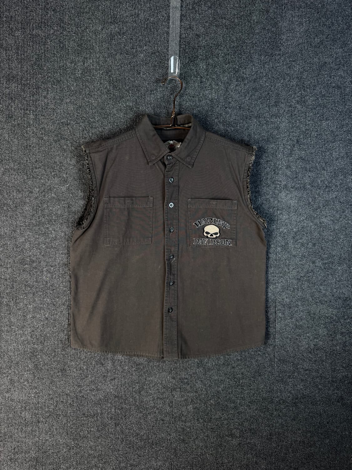 할리데이비슨 스컬 데님 베스트 상품이미지2