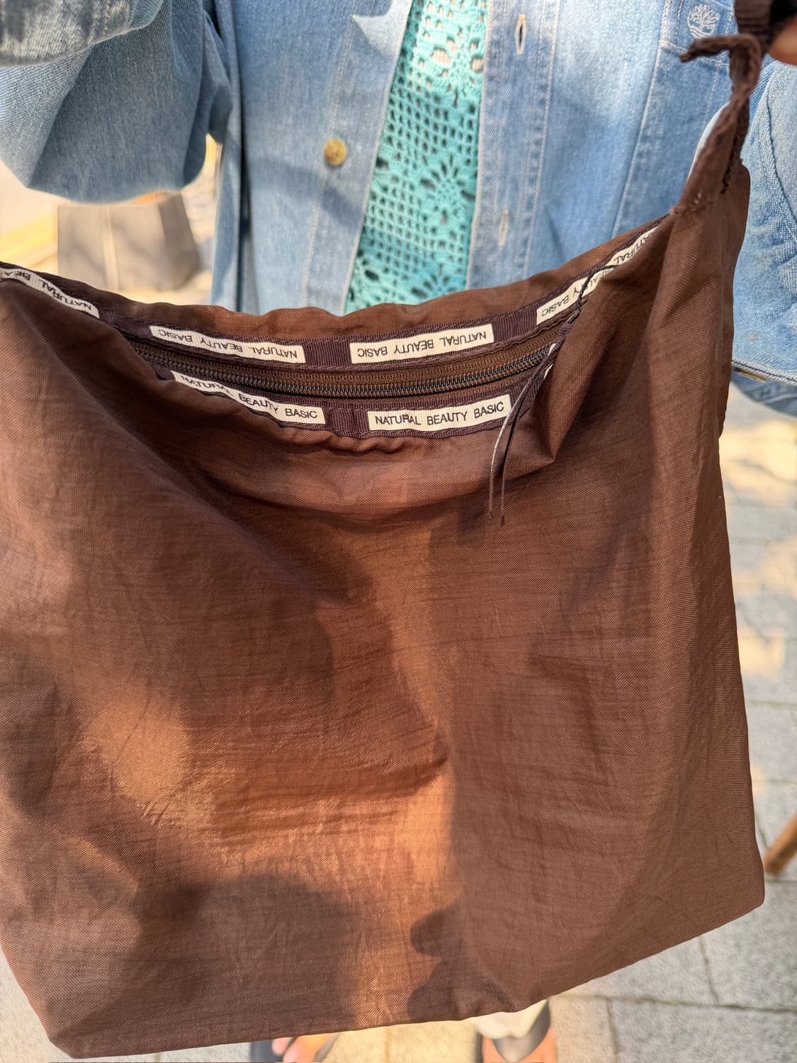 Natural Beauty Basic Nylon Shoulder Bag 상품이미지4