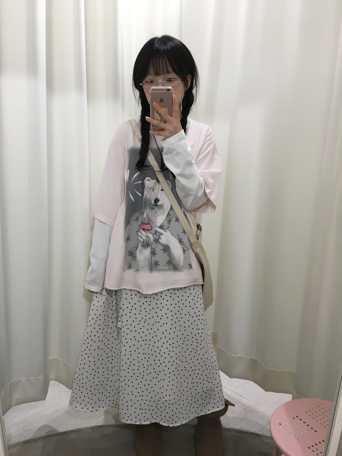 dot wrap skirt 상품이미지2