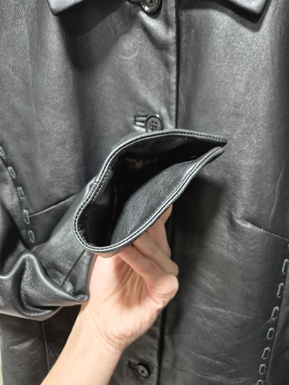 SONIA RYKIEL 블랙 양가죽 자켓 상품이미지3