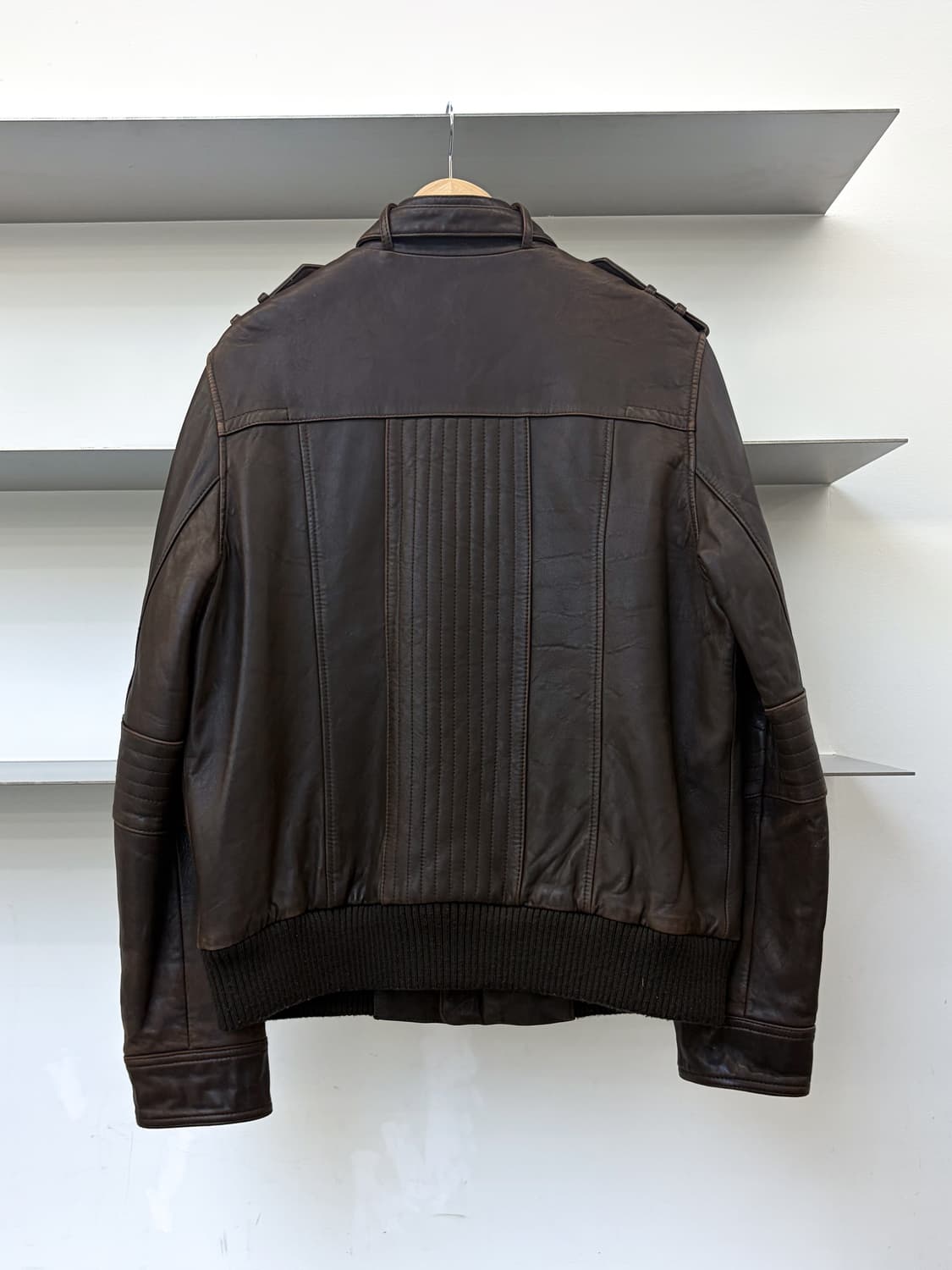 블랙리벳 멀티 집 램 레더 바이커 자켓 상품이미지3