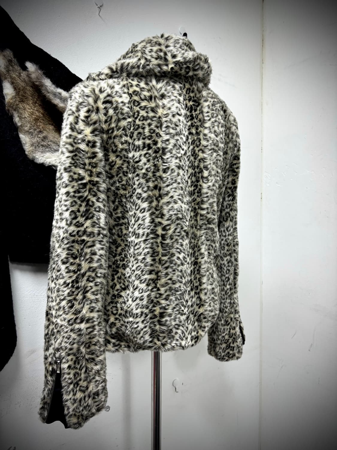 Y2K&Gyaru Mood Leopard Fleece Rider Side 상품이미지10