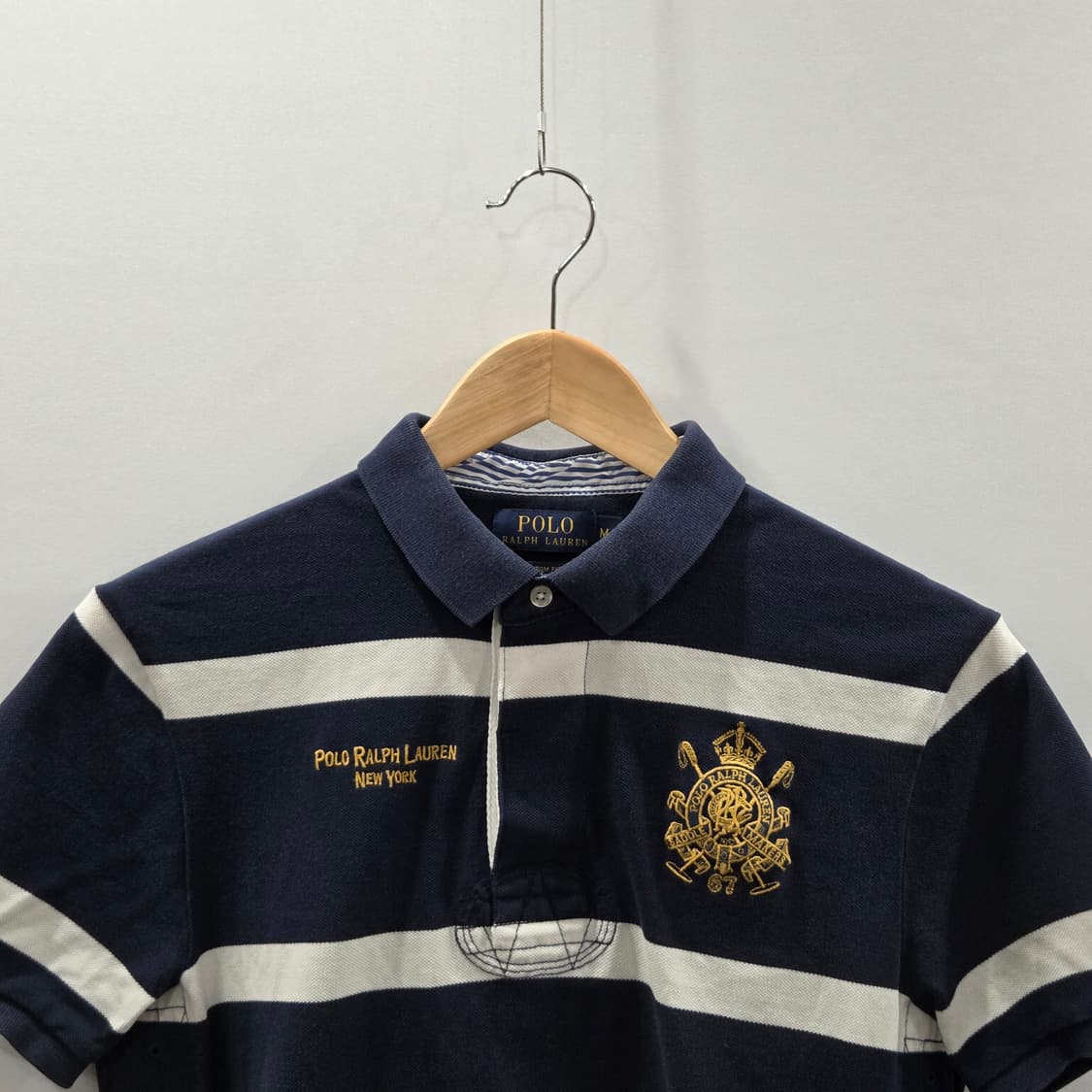 폴로랄프로렌 피케 카라 스트라이프 반팔티 M 상품이미지2