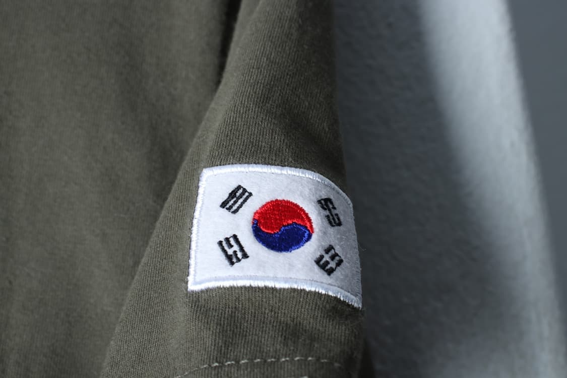 (L) 허그본 반팔 티셔츠 카키 스판 머슬핏-H32182 상품이미지6