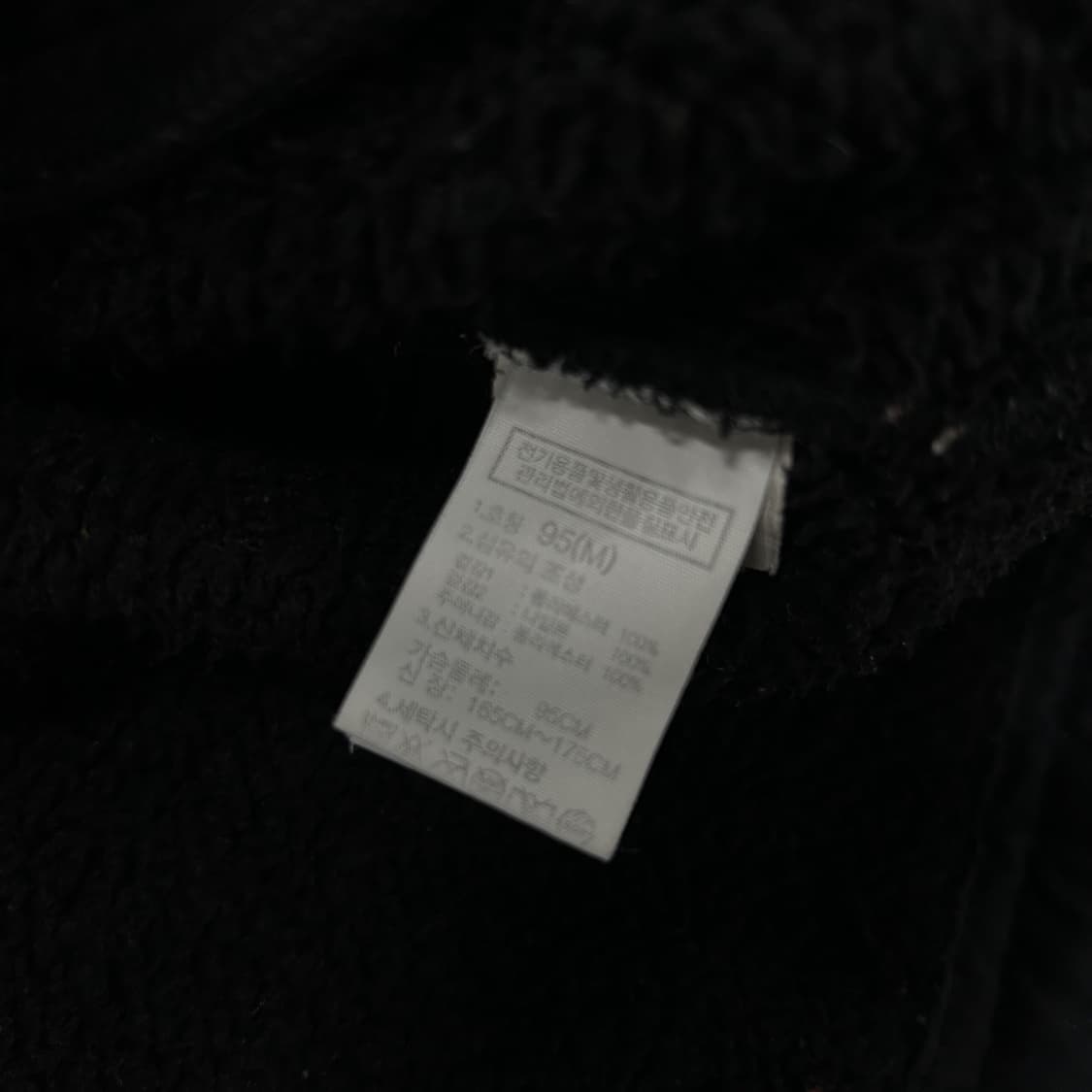 노스페이스 검정색 신형 플리스 집업 m 상품이미지3