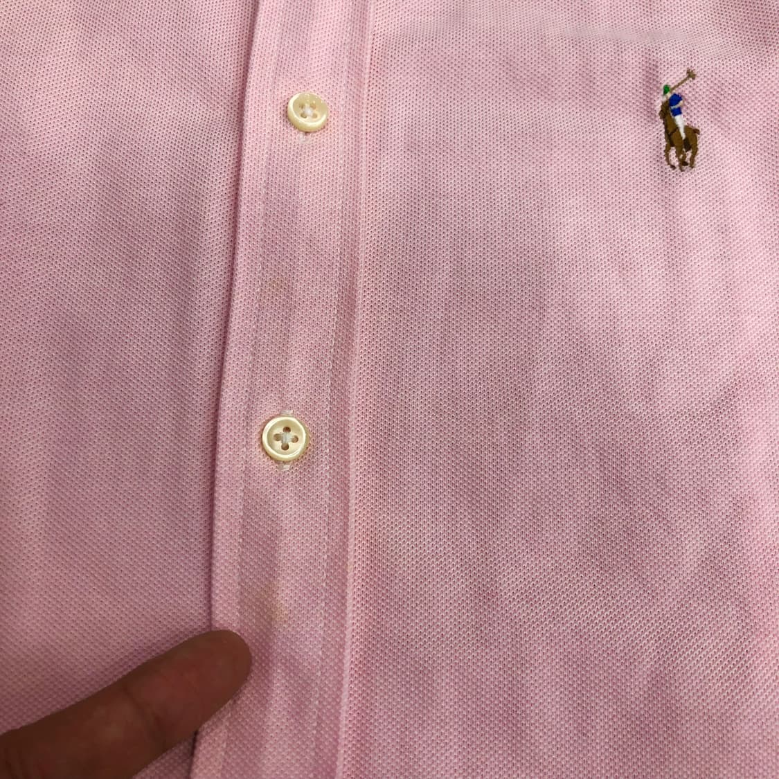 폴로 랄프로렌 핑크 니트 옥스포드 셔츠 상품이미지7