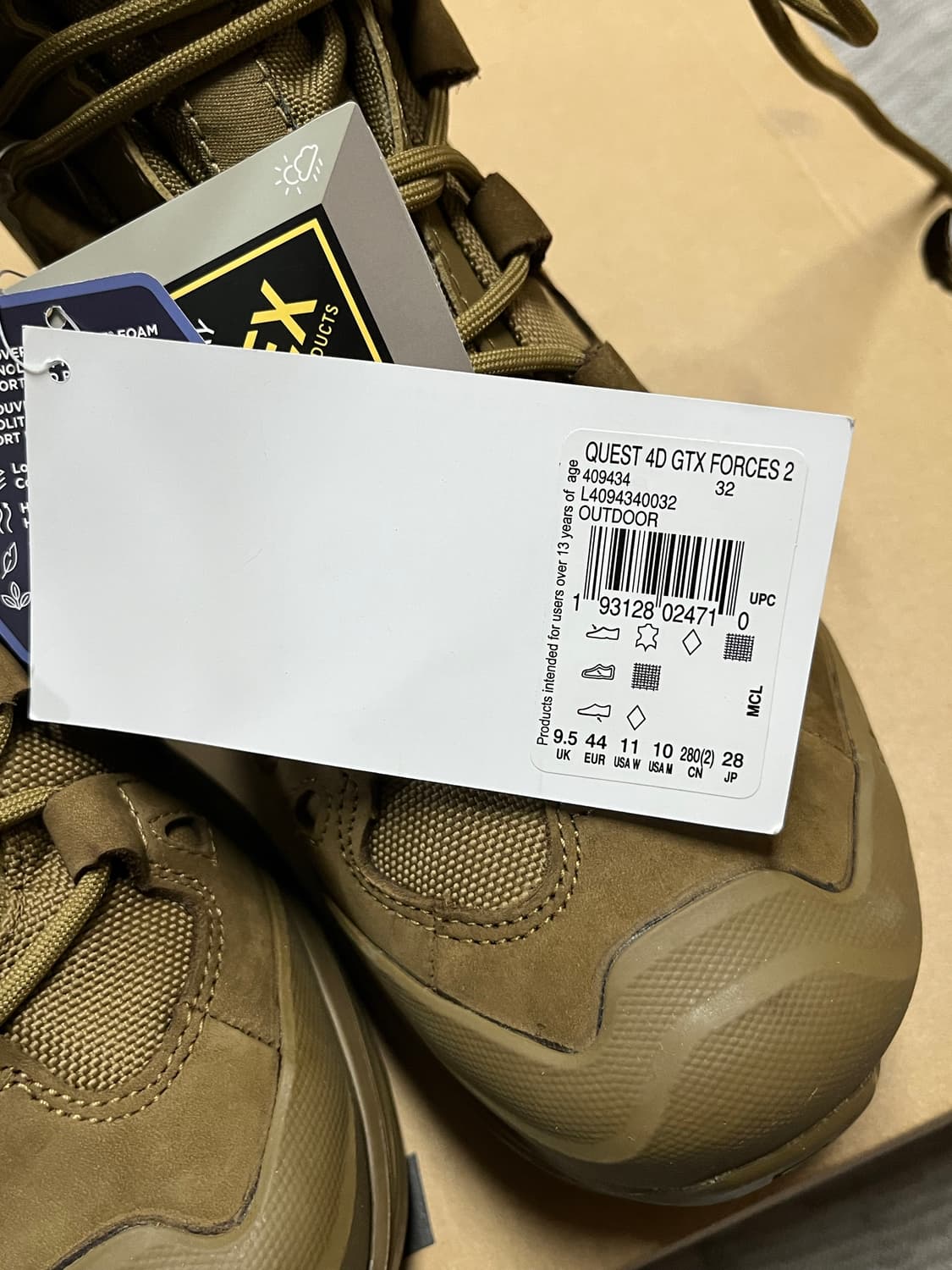 살로몬 퀘스트 4D Forces 280 새상품 상품이미지3