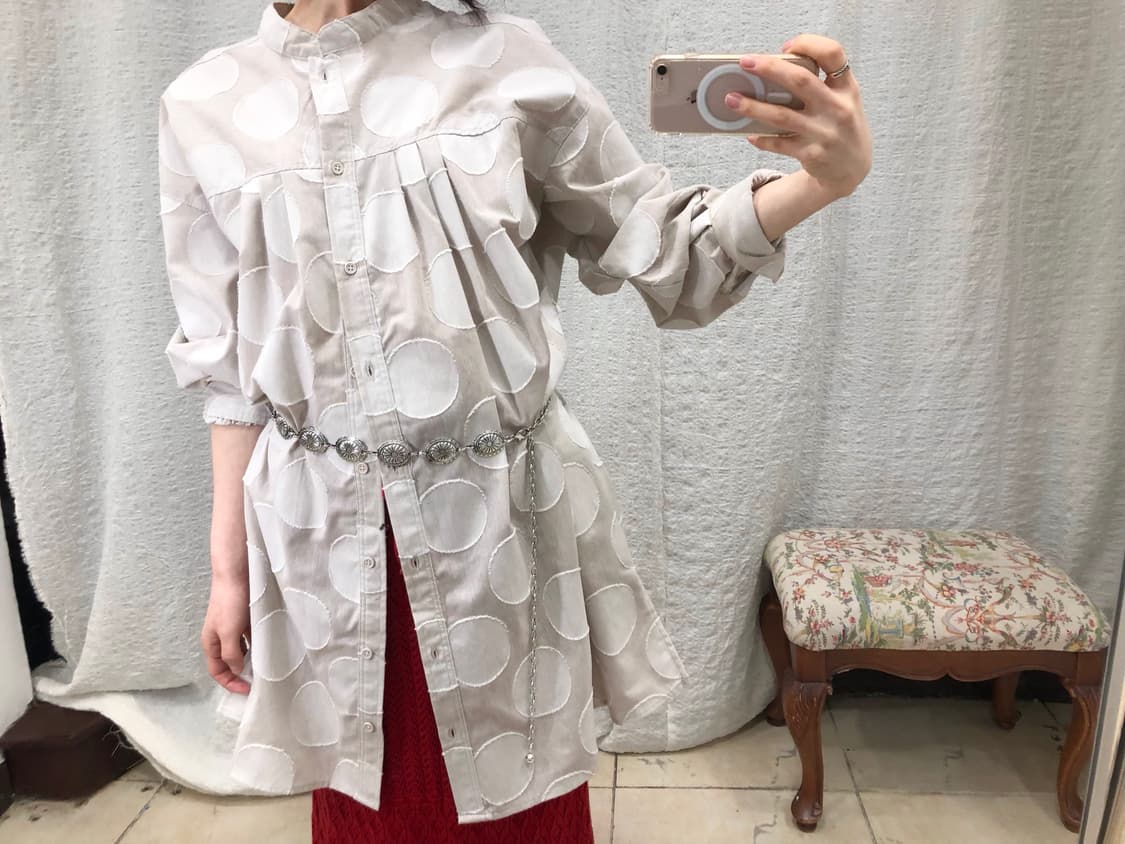 Big polka oversize shirts 상품이미지5