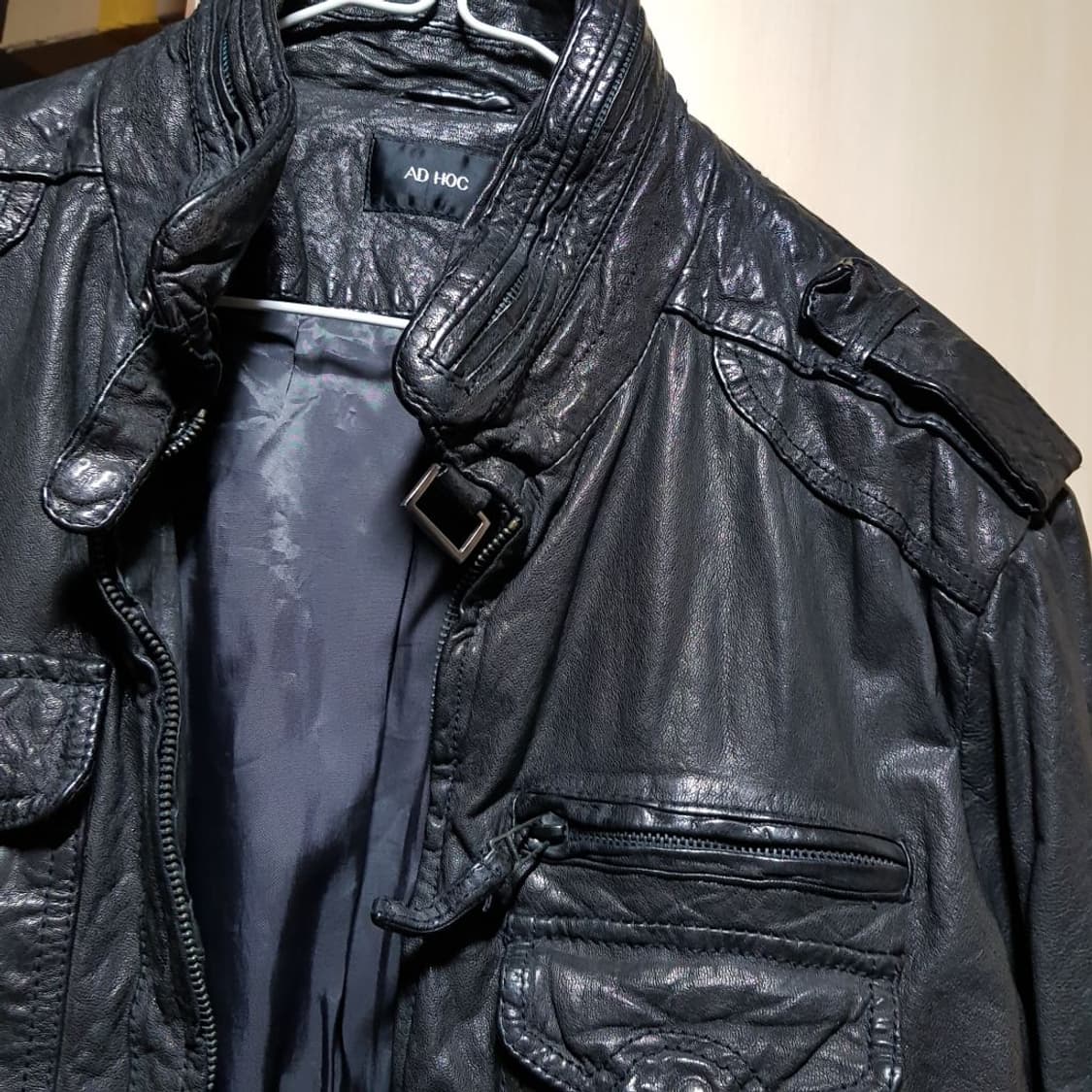 100-105멀티포켓 M65 양가죽자켓 /와317-원/애드혹/ 상품이미지5