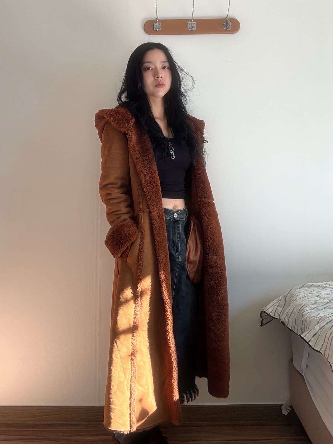 카멜 무스탕 상품이미지1