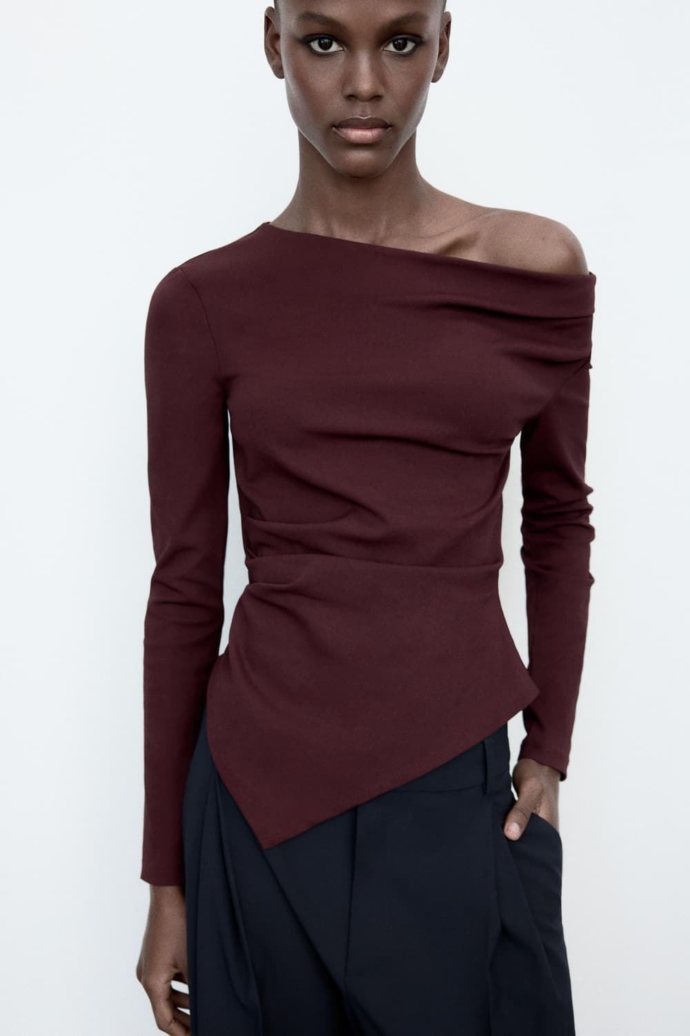 ZARA 자라 비대칭 탑  상품이미지2